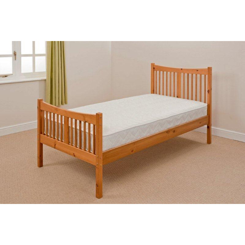 Gardens and Homes Direct Shaker Pine Single Bed with Slatted Headboard