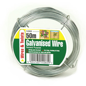 gardman Galvanised Wire. 1mm diameter - 50m