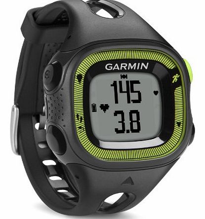 Forerunner 15 GPS Running Watch and Activity Tracker with Heart Rate Monitor, Small - Black/Green
