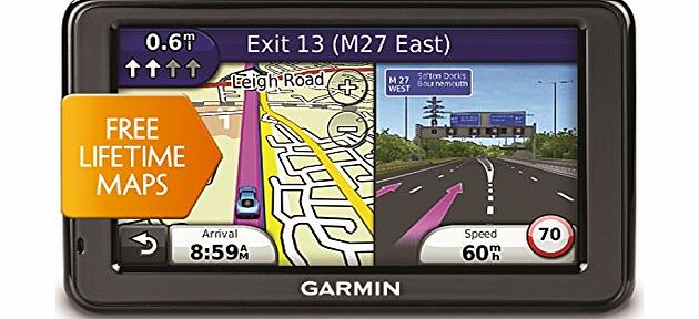 Garmin Nuvi 2415LM 4.3`` Sat Nav with UK and Ireland Maps - Lifetime Map Updates and Bluetooth