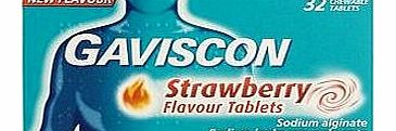 Gaviscon Strawberry Flavour tablets (32 chewable