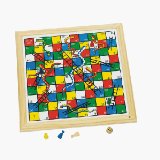 Gazebo Traditional Snakes & ladders game with wooden board