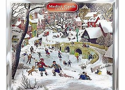 Medici Charity Christmas Cards - Pack Of 8 Cards - Christmas Fun - In aid of the following Charities: Marie Curie Cancer Care, Parkinsons, CLIC Sargent, Oxfam, Lifeboats, Macmillan
