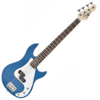 3/4 LA Bass Guitar by Gear4music Blue