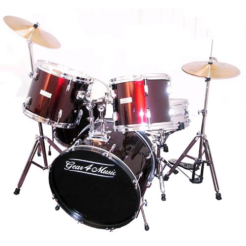 5 piece Drum Kit in RED
