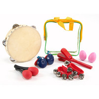 Gear4Music 6 Piece Percussion Set with Carry Bag