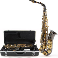 Gear4Music Alto Saxophone by Gear4music BK and Gold