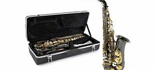 Gear4Music Alto Saxophone by Gear4music Black and Gold -