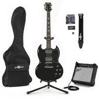 Gear4Music Brooklyn Electric Guitar   Complete Pack Black