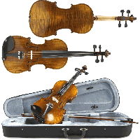 Gear4music Deluxe 1/2 Size Violin by Gear4Music