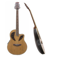 Gear4Music Deluxe Round Back Acoustic Guitar by Gear4music
