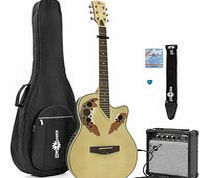Deluxe Roundback Guitar and 15W Amp Pack Flamed