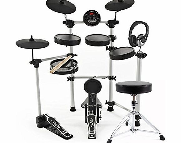 Gear4Music Digital Drums 501 Electronic Drum Kit Package Deal