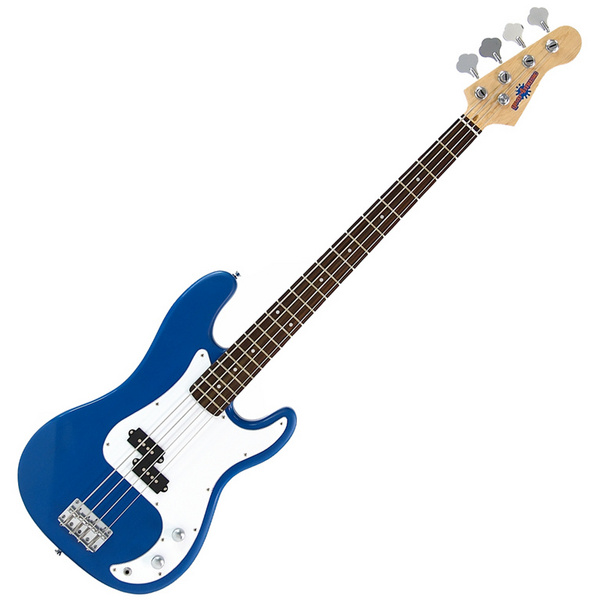 Gear4Music Electric G-4 Bass Guitar BLUE