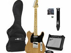 Knoxville Electric Guitar + Amp Pack Natural