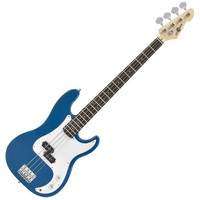 Gear4Music LA Bass Guitar by Gear4music Blue