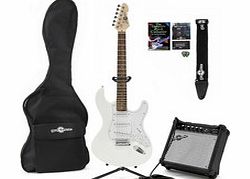 Gear4Music LA Electric Guitar   Complete Pack White
