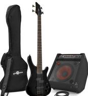 Gear4Music Lexington Bass Guitar by Gear4music   BP80 Pack