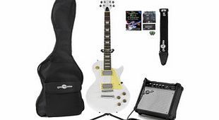 Gear4Music New Jersey Electric Guitar   Complete Pack White