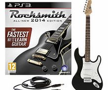Rocksmith 2014 PS3 + 3/4 LA Electric Guitar Black