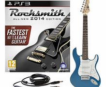 Rocksmith 2014 PS3 + 3/4 LA Electric Guitar Blue