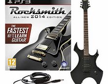Gear4Music Rocksmith 2014 PS3   Harlem Electric Guitar Black