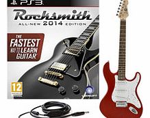 Rocksmith 2014 PS3 + LA Electric Guitar Red