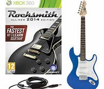 Gear4Music Rocksmith 2014 Xbox 360   LA Electric Guitar Blue