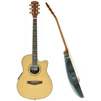 Round Back Electro Acoustic Guitar by Gear4music