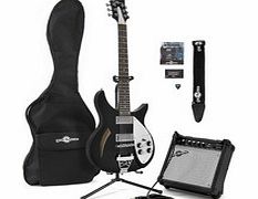 Gear4Music Santa Ana Electric Guitar   Complete Pack Black