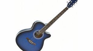 Gear4Music Single Cutaway Elec. Acoustic Guitar by