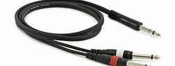Stereo Jack - Mono Jack(x2) Cable 1m