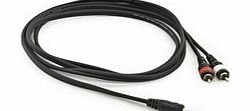 Stereo Minijack - Phono (2x) Cable 1m