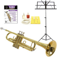 Student Trumpet Gold by Gear4music + Beginner Pack