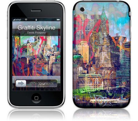 Gelaskins iPhone 3G 2nd Gen GelaSkin Graffiti Skyline by
