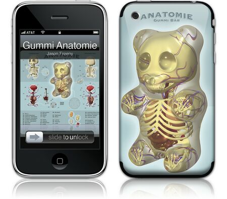 Gelaskins iPhone 3G 2nd Gen GelaSkin Gummi Anatomie by
