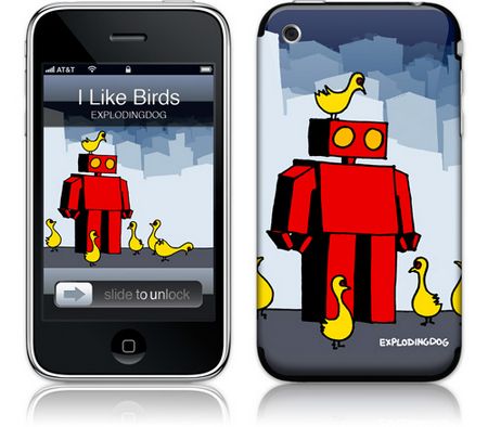 Gelaskins iPhone 3G 2nd Gen GelaSkin I Like Birds by