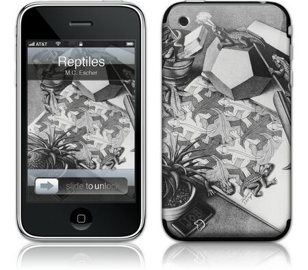 Gelaskins iPhone 3G 2nd Gen GelaSkin Reptiles by MC Escher