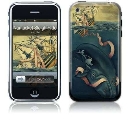 iPhone GelaSkin Nantucket Sleigh Ride by Jen Lobo