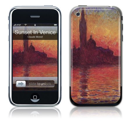 iPhone GelaSkin Sunset in Venice by Claude Monet