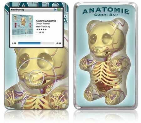 iPod Classic GelaSkin Gummi Anatomie by Jason