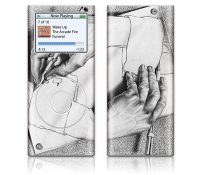 iPod New 2nd Gen Nano GelaSkin Drawing Hands by