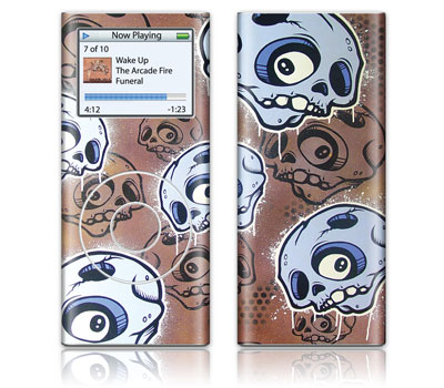 GelaSkins iPod New 2nd Gen Nano GelaSkin Skullies by Dolla