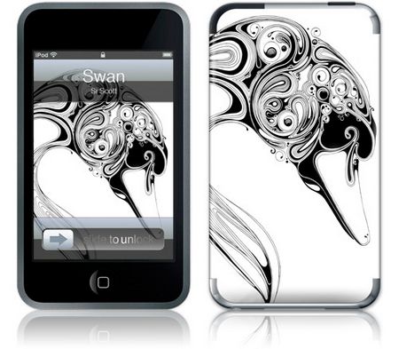 Gelaskins iPod Touch 1st Gen GelaSkin Swan by Si Scott