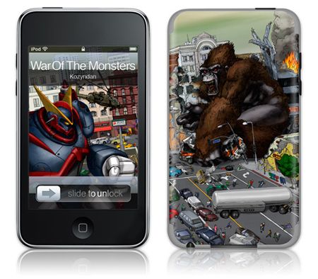 Gelaskins iPod Touch 2nd Gen GelaSkin War Of The Monsters