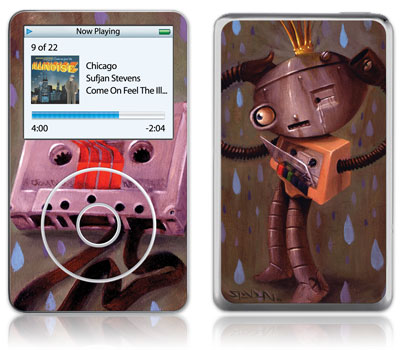 GelaSkins iPod Video GelaSkin Cry Bot by Steven Daily