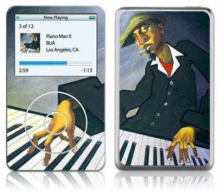 Gelaskins iPod Video GelaSkin Piano Man II by BUA