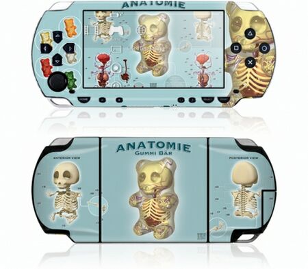 Sony PSP GelaSkin Gummi Anatomie by Jason Freeny