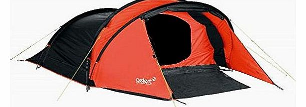 Gelert Chinook 2 Tent - Red Orange/ Charcoal