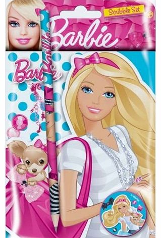 Generic Barbie Stationery Character Scribble Set